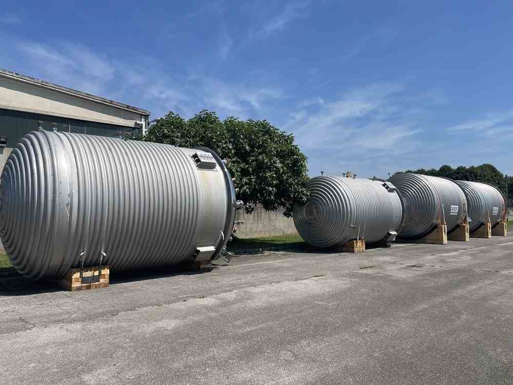 12480 Gallon Sanitary Polished Stainless Steel Reactor