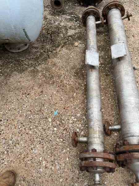 15 Sq Ft Perry Products Stainless Steel Shell & Tube Heat Exchanger