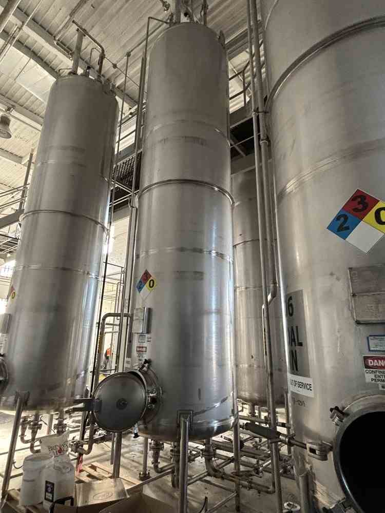 2000 Gal Stainless Steel Pressure Vessel - Stainless Steel Inc.