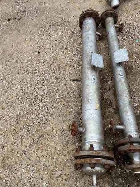 22 Sq Ft Perry Products Stainless Steel Shell & Tube Heat Exchanger
