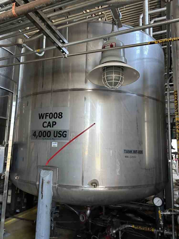 4000 Gal Stainless Steel Tank