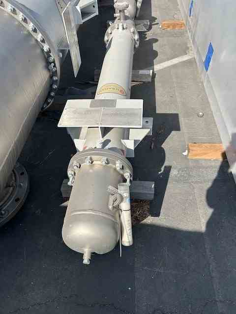 Unused 96 Sq Ft Graham Stainless Steel Shell & Tube Heat Exchanger