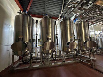 400 Gal JV Northwest Inc Stainless Steel Yeast Tank Skid