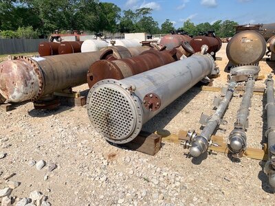 1181 Sq Ft Paul Schwingel Stainless Steel Shell & Tube Heat Exchanger