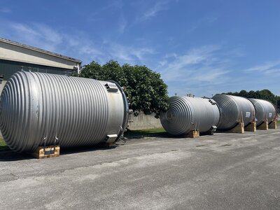 12480 Gallon Sanitary Polished Stainless Steel Reactor