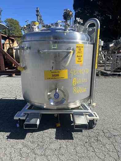 158 Gal Precision Stainless  Inc Stainless Steel Reactor