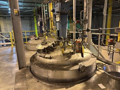 2000 Gal Whiting Metals Stainless Steel Reactor