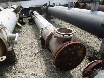 848 Sq Ft Rockaway Tank, Inc. Stainless Steel Shell & Tube Heat Exchanger