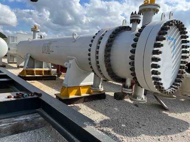 Unused 1795 Sq Ft 316L Stainless Steel Shell & Tube Heat Exchanger