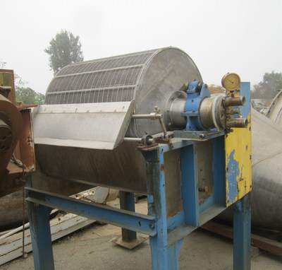 42 Sq Ft Filtration Engineering Rotary Vacuum Filter